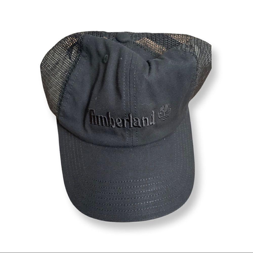 Timberland Baseball Cap Hat black New Trucker Mesh Adjustable snap back - Picture 8 of 11